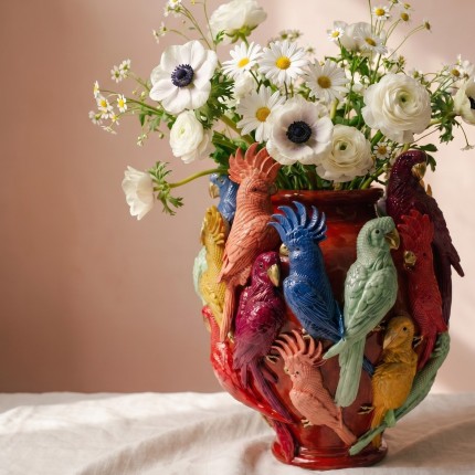 Vase parrots Kare Design