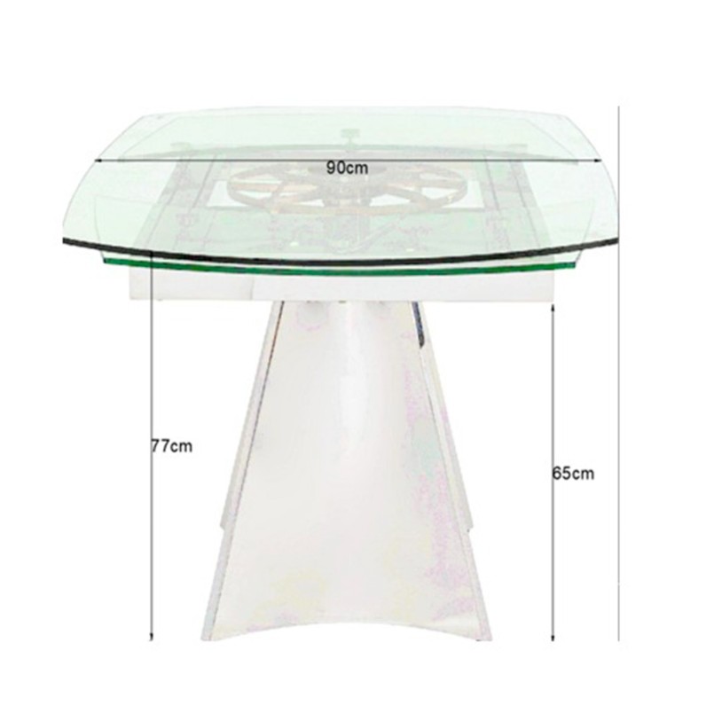 Uitschuifbare Eettafel Tempo Kare Design