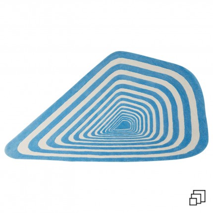 Vloerkleed Electric Diamond blauw Kare Design