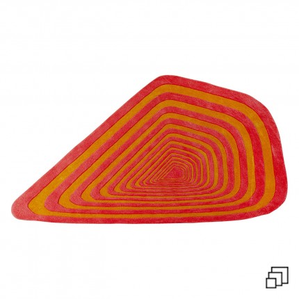 Vloerkleed Electric Diamond oranje Kare Design