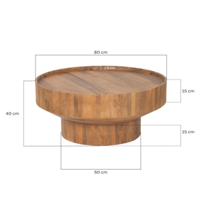 Coffee table Tessa Ø80cm Kare Design
