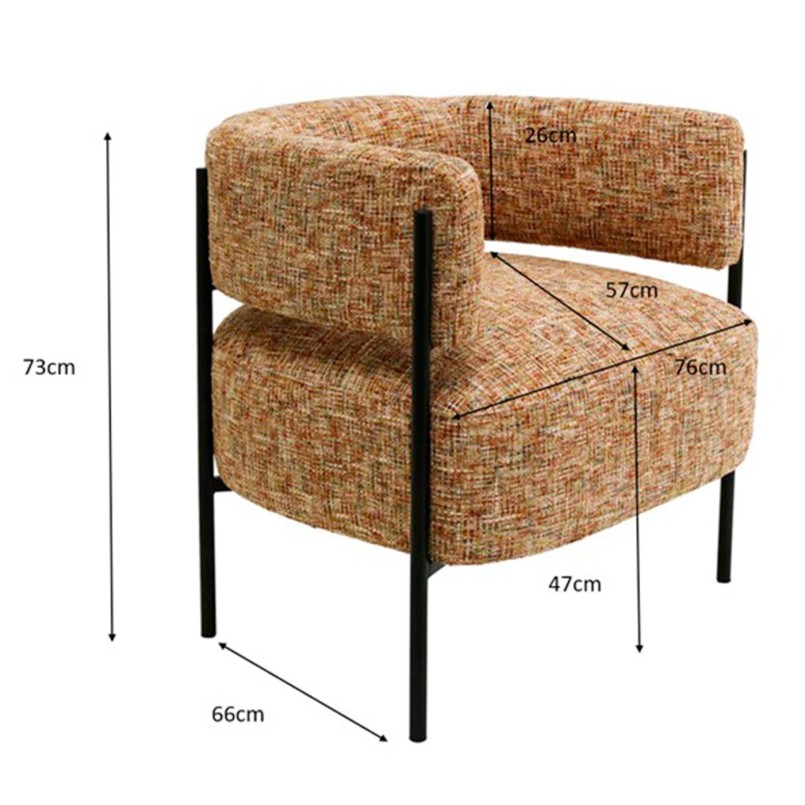 Fauteuil Lilja Melange Kare Design