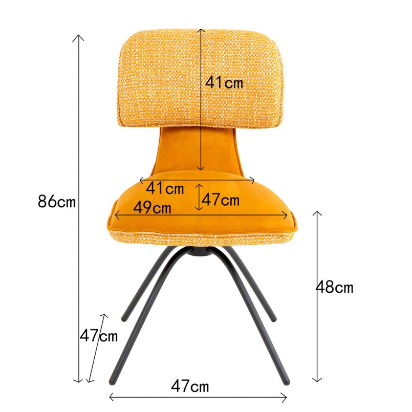 Swivel Chair Helli ocher Kare Design