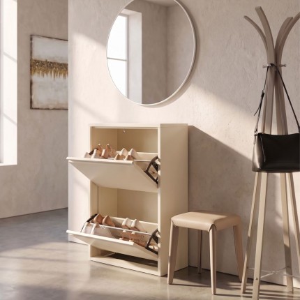 Shoe Rack Caruso Double cream Kare Design