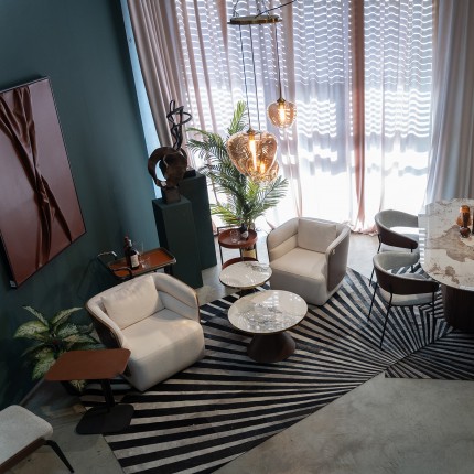 Dienbladtafel Tango rond Kare Design