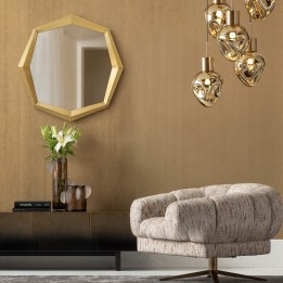 Spiegel Octagon 80x80cm goud Kare Design