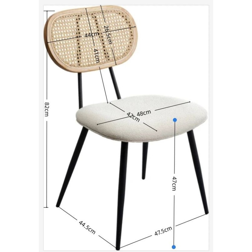 Set table and 2 chairs white Bistrot Rosali Kare Design