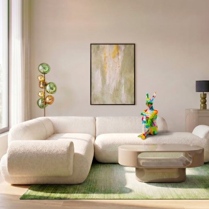 Hoekbank Soft beige links Kare Design