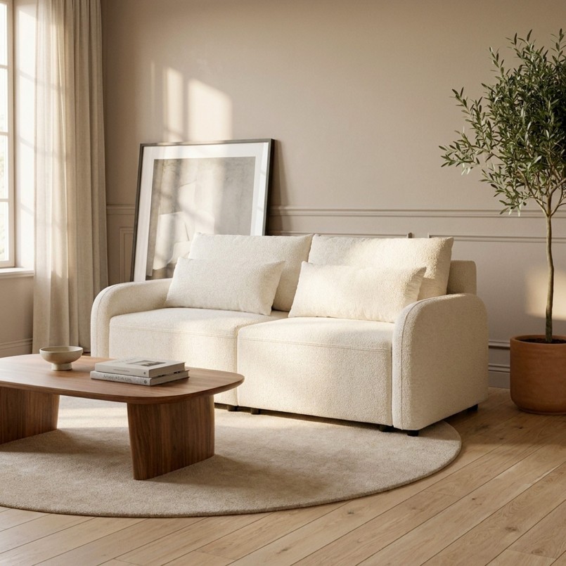 Carpet Boucara Ø200cm cream Kare Design