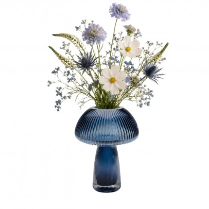 Vaas Daphne paddestoel blauw 24cm Kare Design