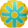 Kussen Icon zon geel en turkoois Kare Design