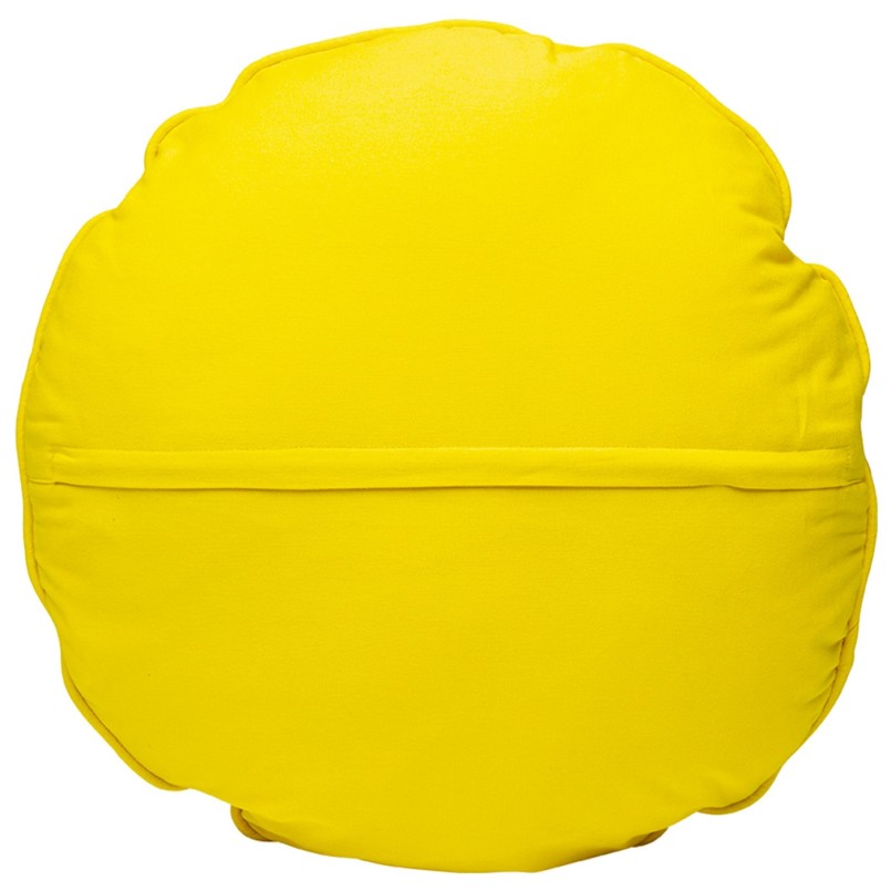 Cushion Icon sun yellow and turquoise Kare Design
