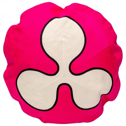 Kussen Icon bloem roze en wit Kare Design