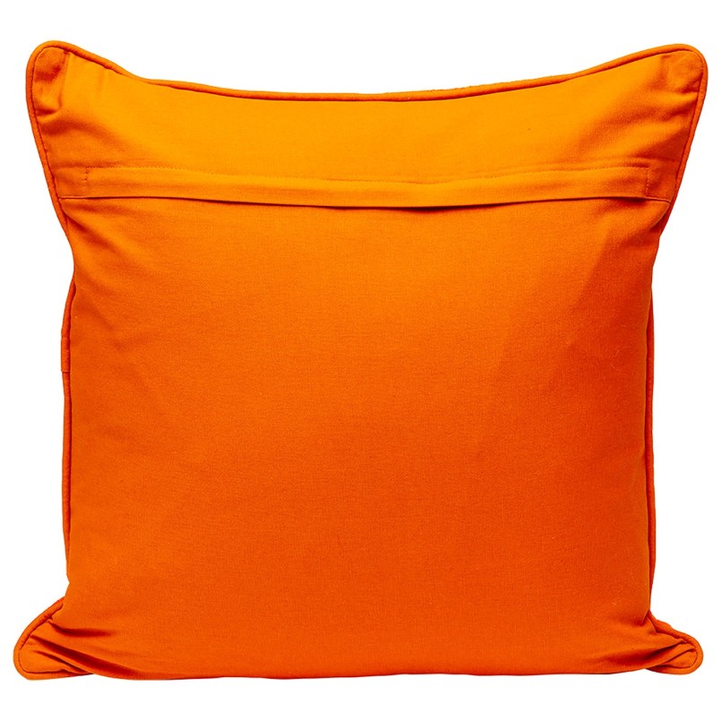 Cushion Icon cross orange and yellow Kare Design