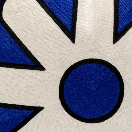 Kussen Icon ster blauw en wit Kare Design