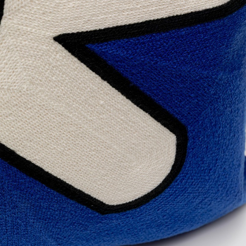 Cushion Icon star blue and white Kare Design
