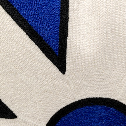 Cushion Icon star blue and white Kare Design