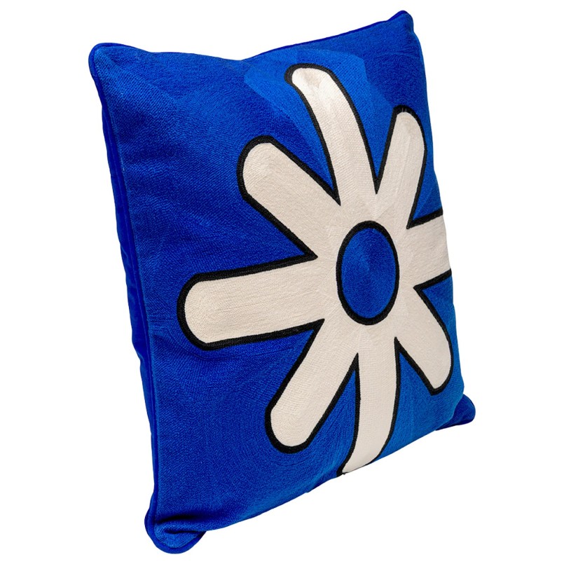 Cushion Icon star blue and white Kare Design