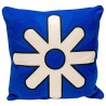 Kussen Icon ster blauw en wit Kare Design