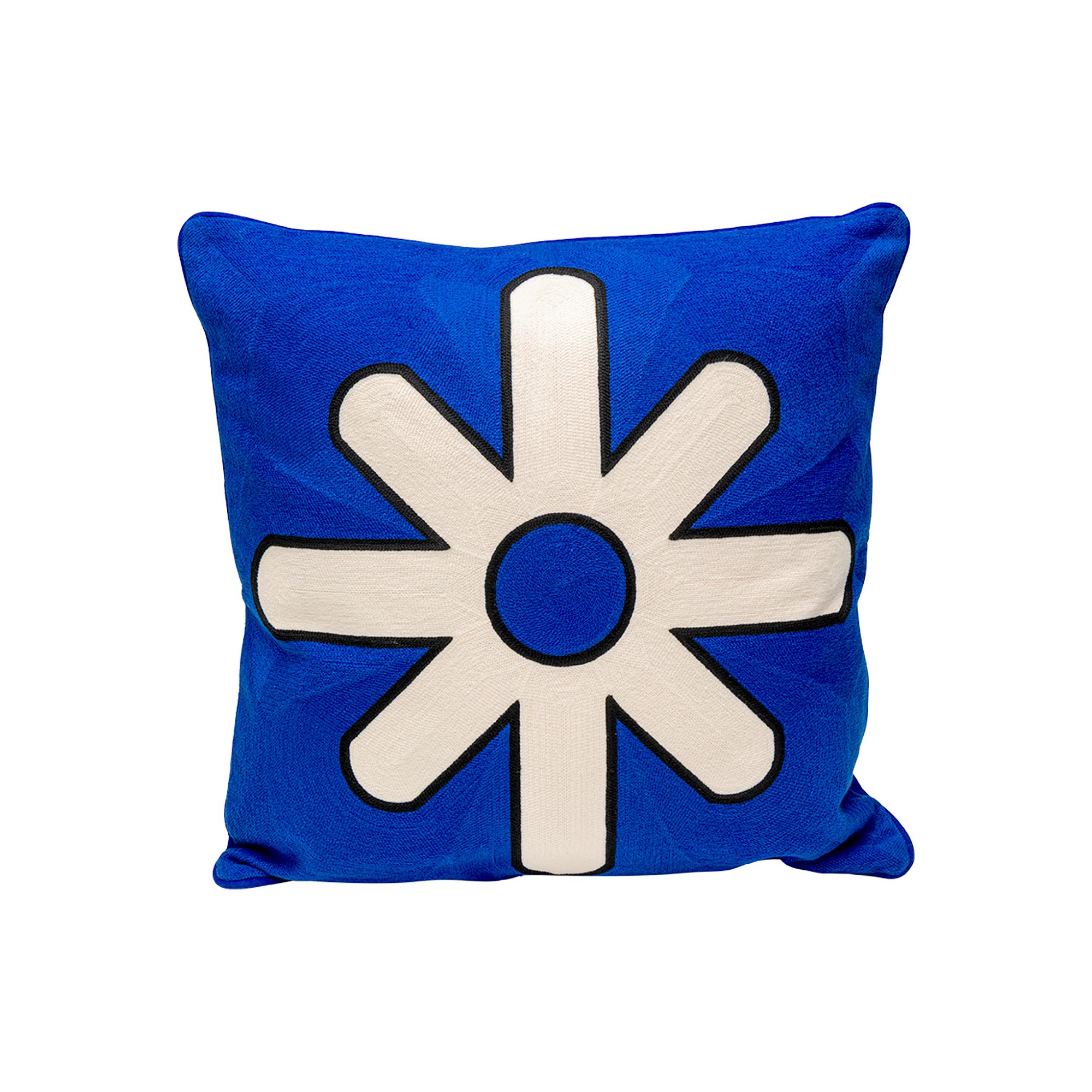 Kussen Icon ster blauw en wit Kare Design