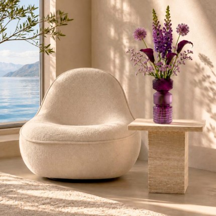Draaifauteuil Ovo creme Kare Design