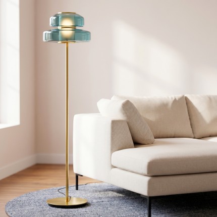 Vloerlamp Arcadia 155cm blauw Kare Design