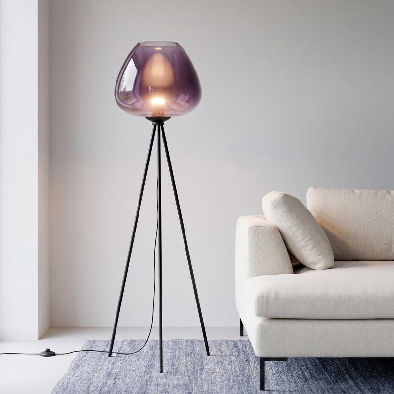 Vloerlamp Sphere 146cm blauw Kare Design