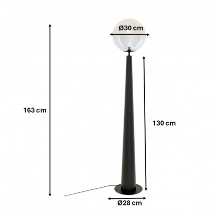 Vloerlamp Disco Ball 163cm Kare Design