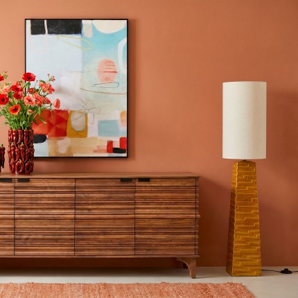Vloerlamp Siena oranje 124cm Kare Design