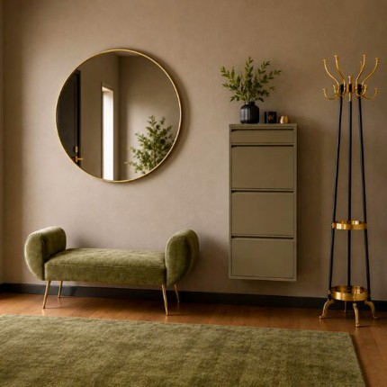 Kapstok Luna zwart en goud Kare Design