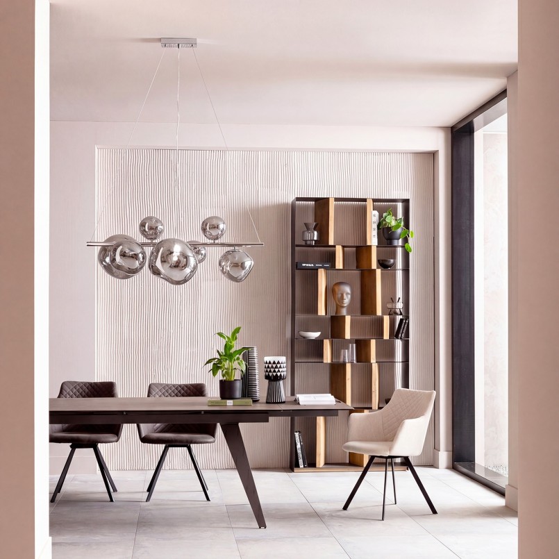 Hanglamp Burbuja chroom Kare Design