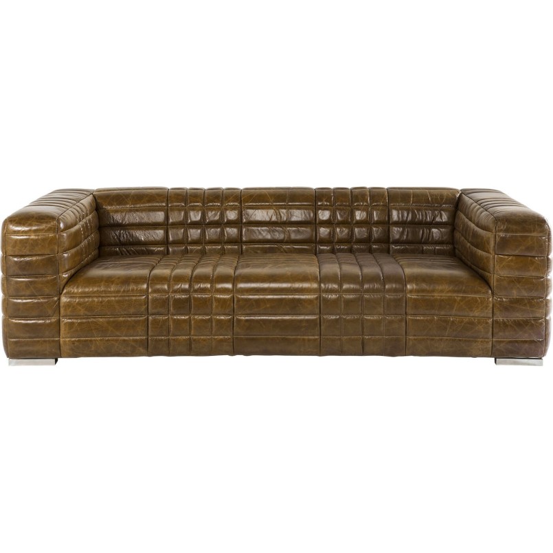 Vintage bruine bank - Vierkante Dans - Kare Ontwerp
