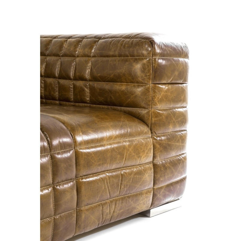 Vintage bruine bank - Vierkante Dans - Kare Ontwerp