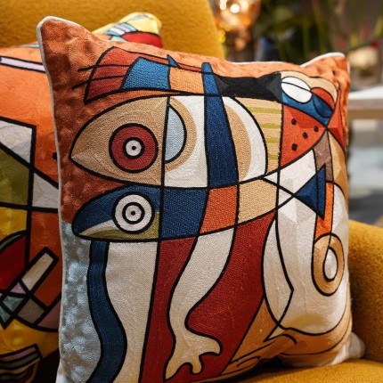 Cushion Art Line Shapes Kare Design
