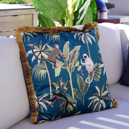 Kussen franje Jungle Fever 55x55cm Kare Design