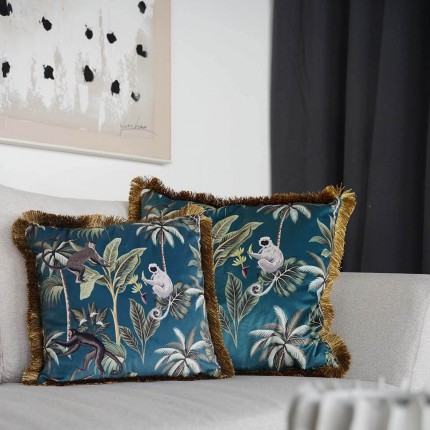 Cushion Fringe Jungle Fever 55x55cm Kare Design