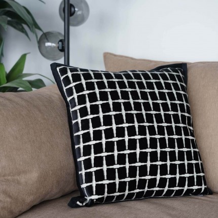 Kussen Melody zwart en wit Kare Design