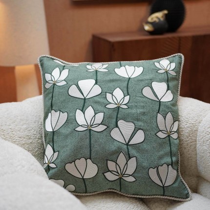 Cushion Zari green Kare Design