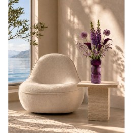 Paarse glazen vaas met structuur - Marvelous - Kare Design