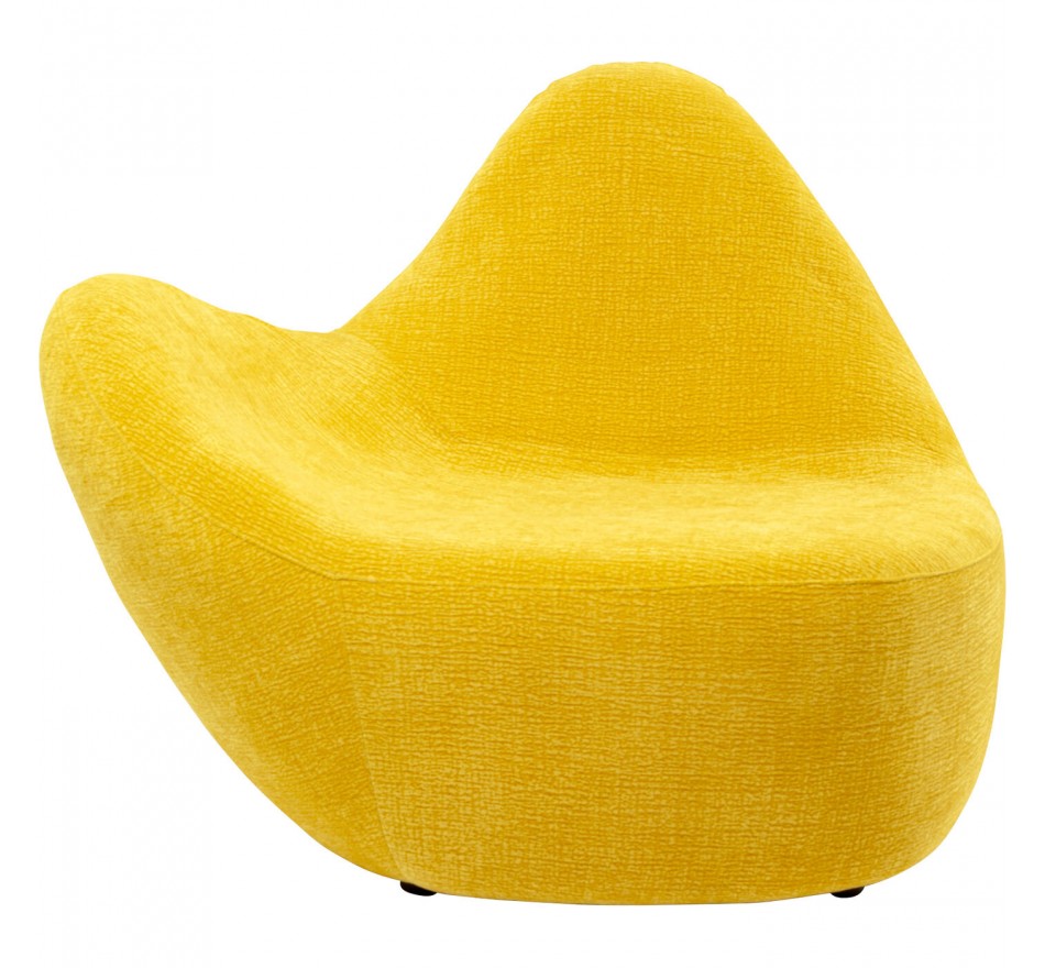 Armchair Glow Wave yellow Kare Design