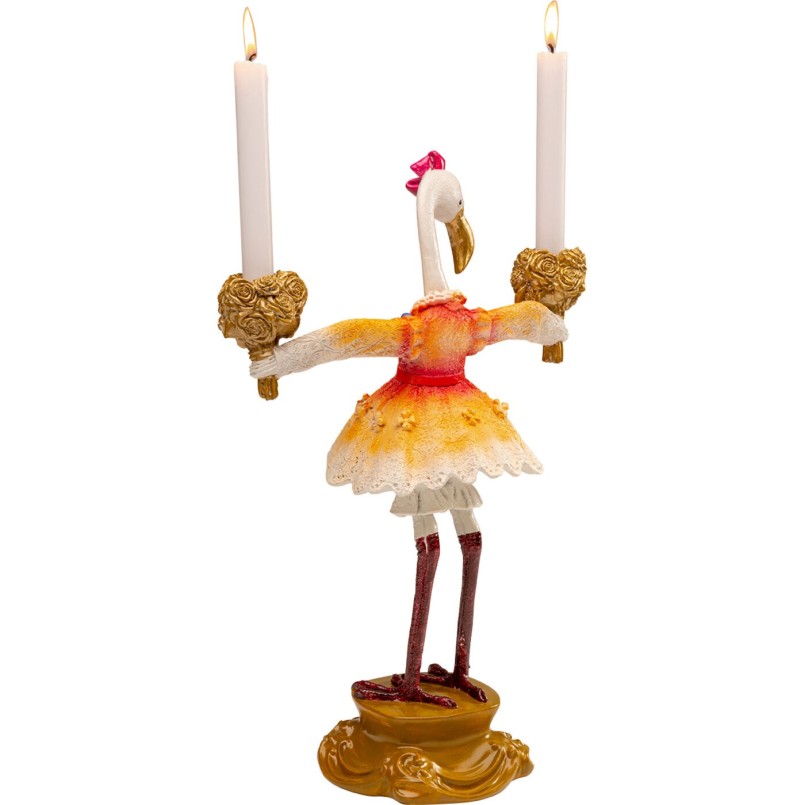 Candle Holder flamingo royal 45cm Kare Design