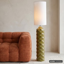 Vloerlamp Luma groen 128cm Kare Design