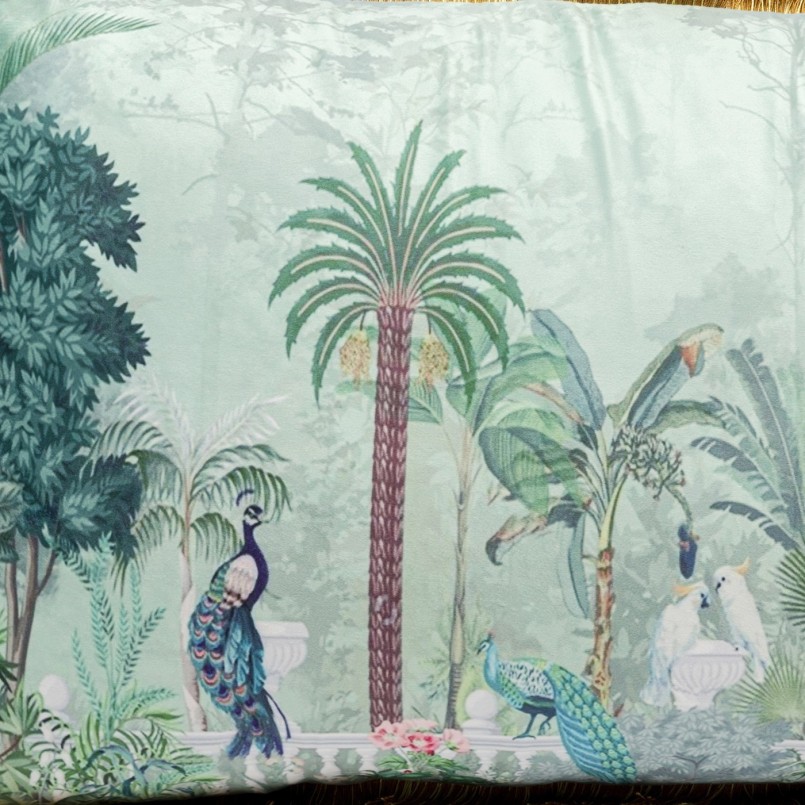 Cushion Fringe jungle temple Kare Design