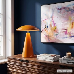 Table Lamp Fungo Flat orange Kare Design