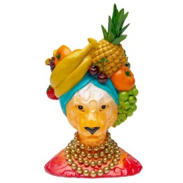 Vaas fruitige katachtige 28cm Kare Design