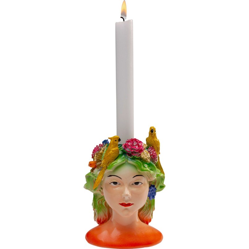 Candle Holder parrots lady Kare Design