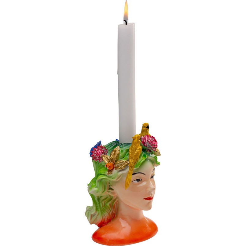 Kandelaar papegaaien vrouw Kare Design