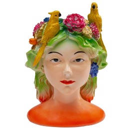 Kandelaar papegaaien vrouw Kare Design