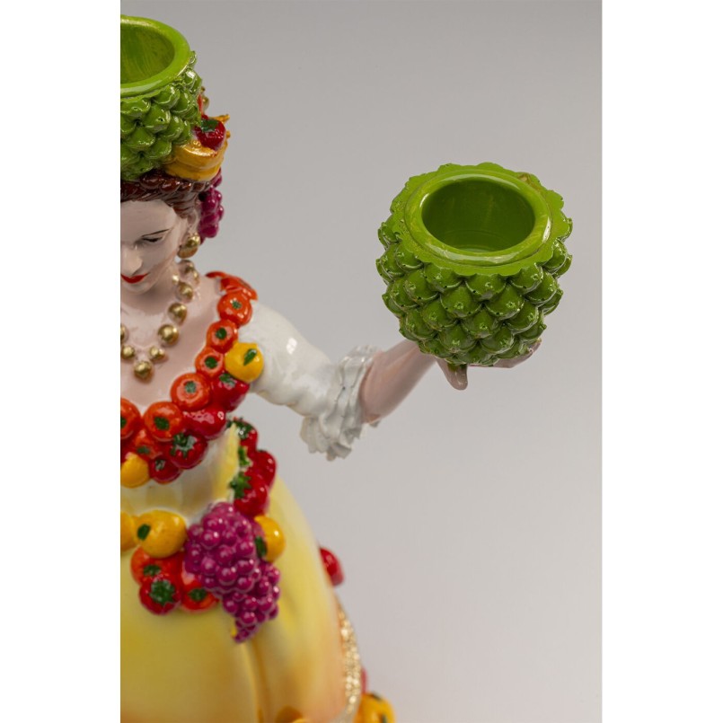 Kandelaar ananas vrouw 36cm Kare Design