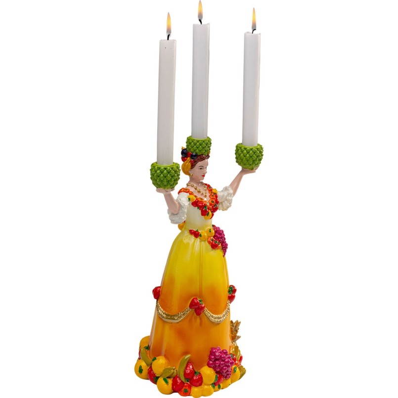 Kandelaar ananas vrouw 36cm Kare Design